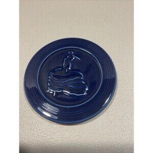 Homer Laughlin Fiestaware Cobalt Blue Lady Dancing Trivot